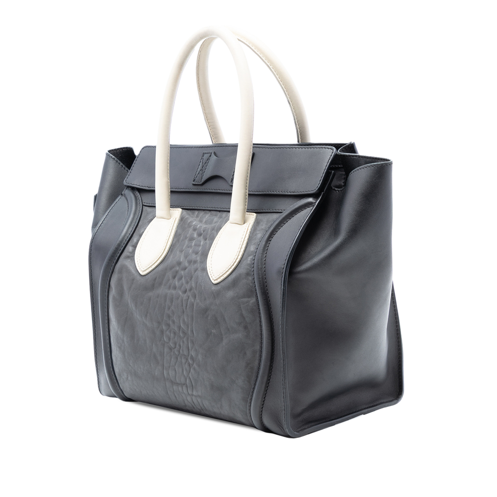 Pre-Loved Celine Mini Embossed Calfskin Luggage Tote - Picture 2 of 7